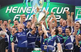 Leinster lift their third Heineken Cup title in four years, Leinster v Ulster, Heineken Cup Final, Twickenham, London, May 19, 2012