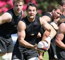 England's Phil Dowson in training
