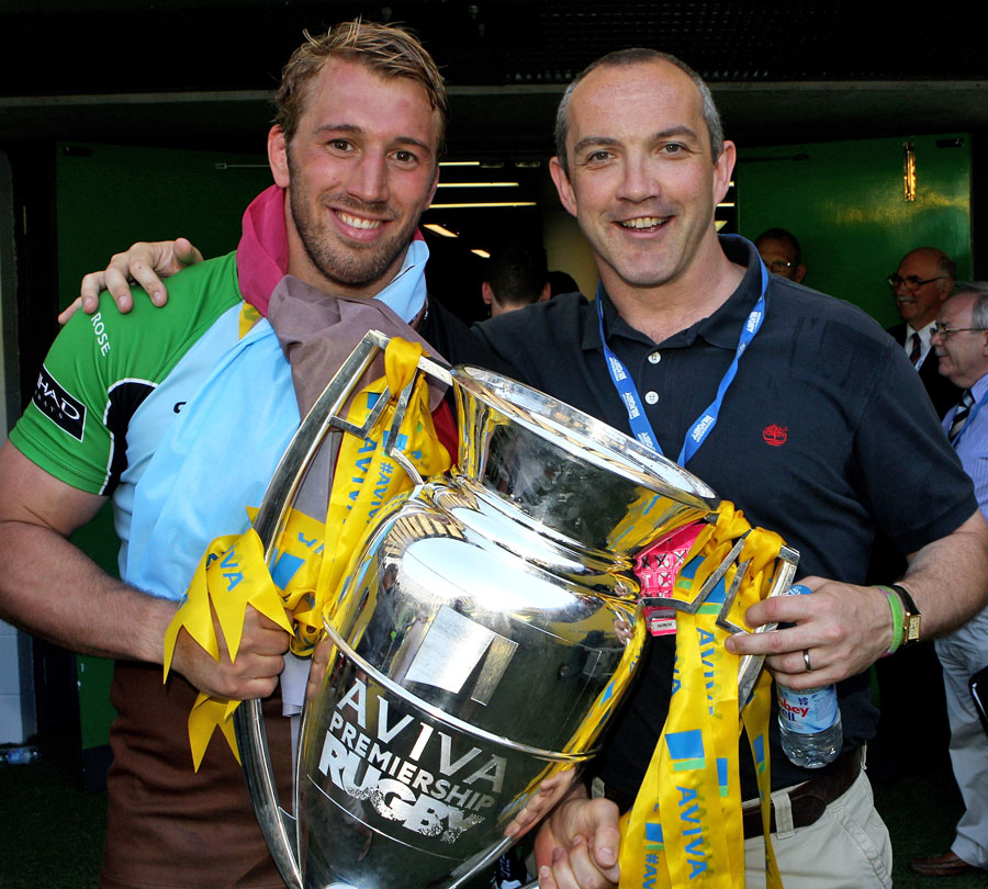 Quins skipper Chris Robshaw and director of rugby Conor O'Shea