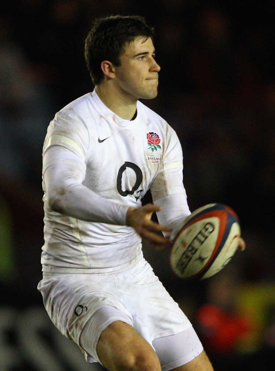 England Under-20's Tommy Bell spins the ball on