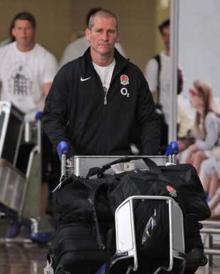 England coach Stuart Lancaster arrives in Johannesburg, OR Tambo Airport, Johannesburg, South Africa, May 31, 2012