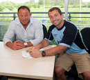 Sale Sharks' chief executive Steve Diamond and new director of rugby Bryan Redpath
