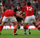 The Barbarians' Mark Chisholm runs into a red wall