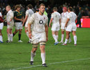 England captain Chris Robshaw cuts a dejected figure as he leaves the field