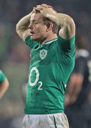 Ireland captain Brian O'Driscoll reflects on his side's defeat, New Zealand v Ireland, AMI Stadium, Christchurch, New Zealand, June 16, 2012