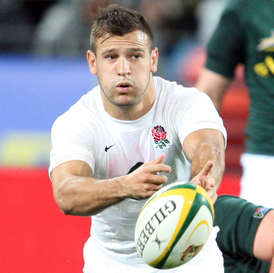 England's Danny Care passes the ball during the Test against South Africa