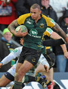 Northampton's Courtney Lawes on the charge