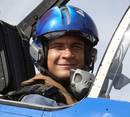 France skipper Thierry Dusautoir onboard the French Airforce's Alphajet