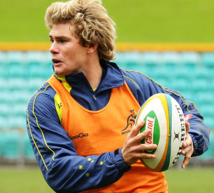 Berrick Barnes in training with the Wallabies, Leichhardt Oval, Sydney, Australia, July 26, 2012