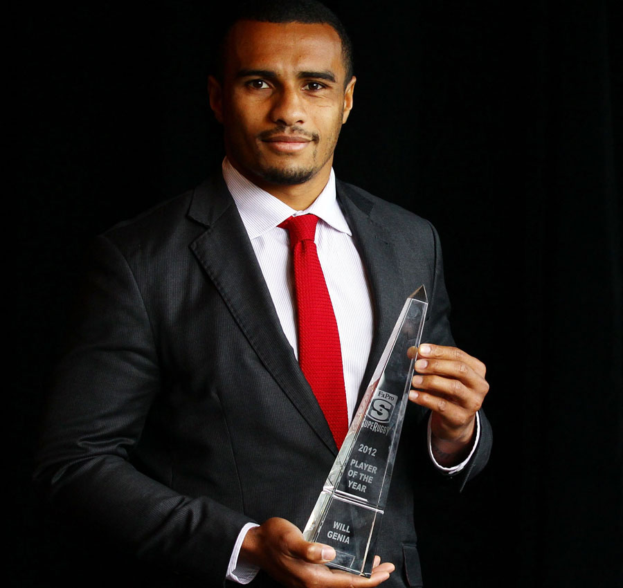 The Reds' Will Genia was named Australian Super Rugby Player of the Year for a second successive year
