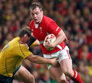 Wales' Matthew Rees works an opening