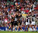 Wasps flanker James Haskell claims a lineout