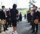 Rodney So'oialo walks out for training at Harrow