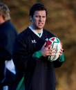 Wales winger Mark Jones takes part in a training session in Cardiff