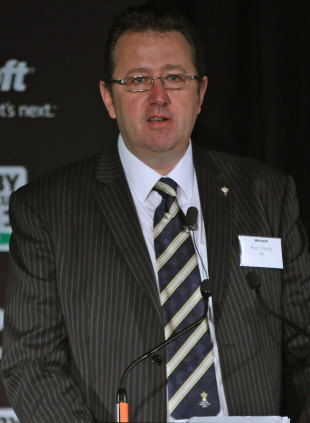 Rugby World Cup general manager Ross Young, Rugby World Cup 2011 Official Sponsors announcement, Eden Park, Auckland, New Zealand, March 29, 2011