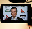 Australian Rugby Union boss John O'Neill talks to the media