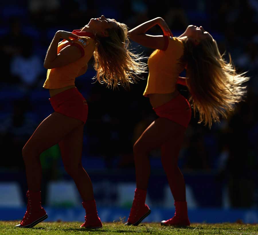 The XXXX angels perform at the Gold Coast Sevens