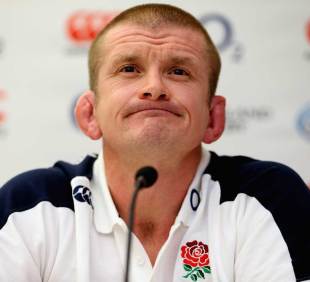 England's Graham Rowntree faces the media, London, England, October 25, 2012