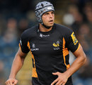London Wasps' Marco Wentzel watches the action