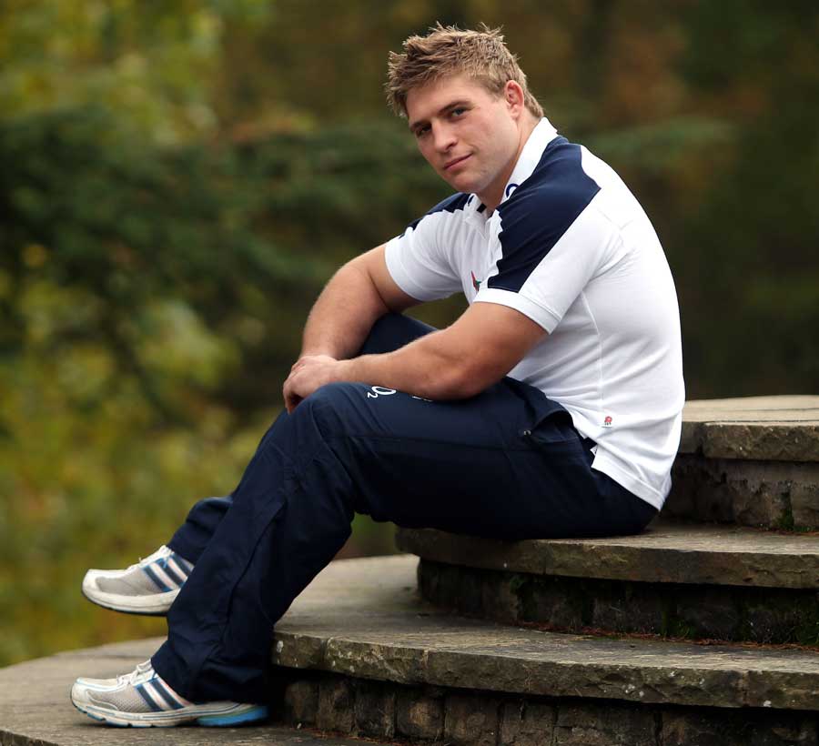 Tom Youngs looks focused ahead of his England debut