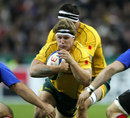 Australia's Kane Douglas leads an attack