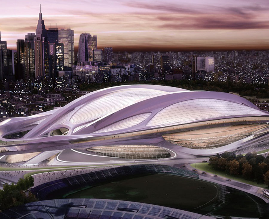 The winning design for Japan's new national stadium in Tokyo