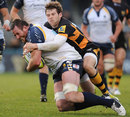 Wasps' Eliot Daly tackles Worcester's Dean Schofield