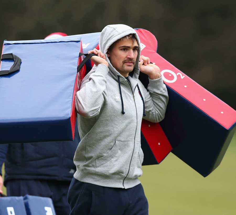 England's Toby Flood takes on a new role in training