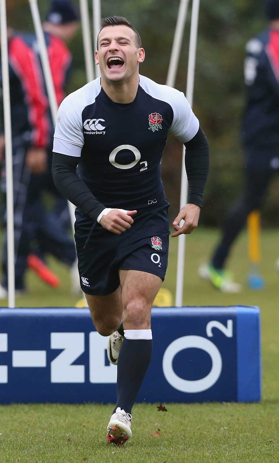Danny Care is clearly enjoying England training
