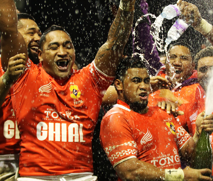 Tonga celebrate beating Scotland