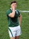 Ireland captain Brian O'Driscoll looks dejected after losing to Argentina