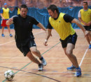 New Zealand's Dane Coles and Richie McCaw play some football