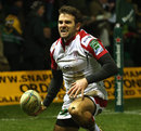 Ulster's Jared Payne celebrates his try