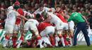 A fight breaks out in Munster's clash with Saracens