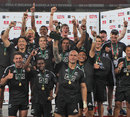 New Zealand celebrate winning the SA 7s title