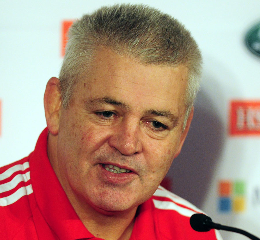 Warren Gatland at the unveiling of the Lions coaching team
