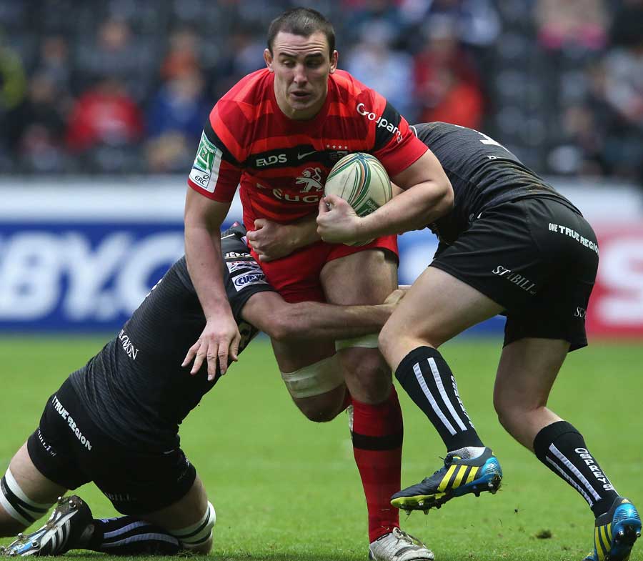 Toulouse's Louis Picamoles charges forward