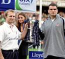 England's Matt Dawson and Martin Johnson celebrate with the Six Nations trophy