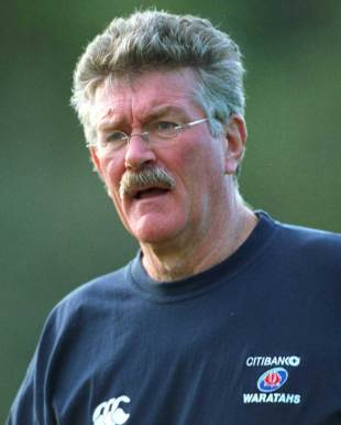 Waratahs coach Bob Dwyer watches on, Sydney Sport Academy, Sydney, Australia, June 21, 2001