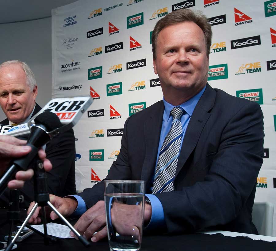 Bill Pulver is unveiled as the Australia Rugby Union's new CEO