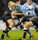 Sale Sharks' Richie Gray takes the ball forward