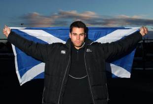 Sean Maitland on the day he was named in the Scotland squad, Scotstoun, Glasgow, January 14, 2013