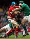 Wales' Justin Tipuric looks to force an opening