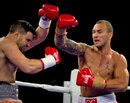 The Reds' Quade Cooper in action during his first pro boxing bout