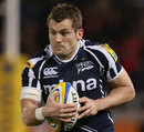 Sale's Mark Cueto runs at the Exeter defence