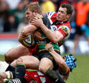 Gloucester's defence bring down Northampton's Mike Haywood