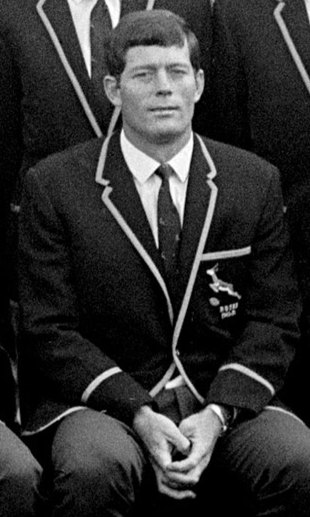 Jan Ellis pictured at the start of the Springboks tour, London, November 1, 1969