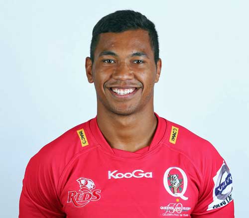 JANUARY 25: Aidan Toua poses during the official 2013 Reds Headshots session at Ballymore Stadium on January 25, 2013 in Brisbane, Australia. (Photo by Chris Hyde/Getty Images)
