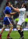 England's Geoff Parling gets to know Louis Picamoles