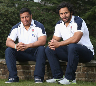 England's Mako Vunipola and his brother Billy, England training camp, Pennyhill Park Hotel, Bagshot, Surrey, England, March 6, 2013
